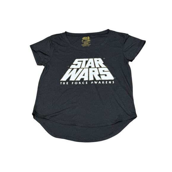 Y2K Fifth Sun Star Wars The Force Awakens Black Women’s Small tee tshirt tagless - Picture 1 of 5